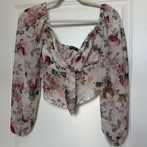 Nasty Gal Floral Blouse